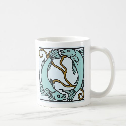 Zodiac letterpress Aries birthday mug