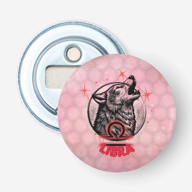 Zodiac Libra Bottle Opener. Bottle Opener (Front)