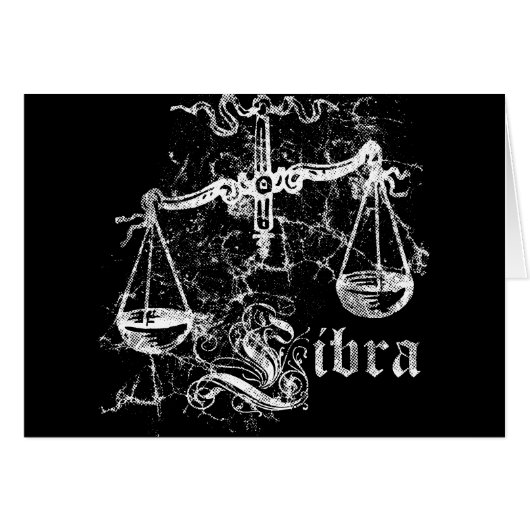 Zodiac Libra Cards (Front Horizontal)