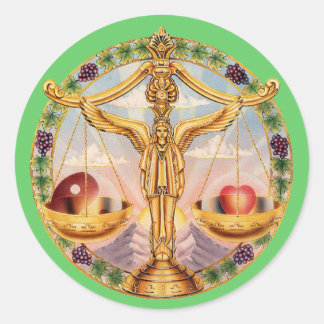 Zodiac Libra - Customize it! Classic Round Sticker