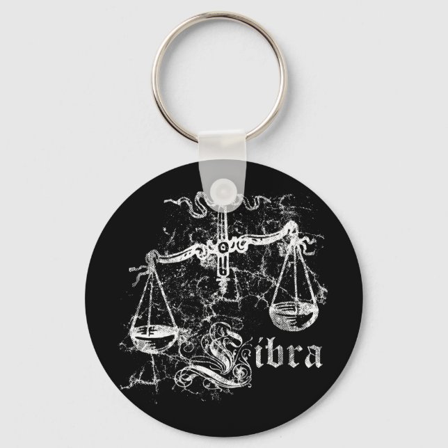 Zodiac Libra Keychain (Front)