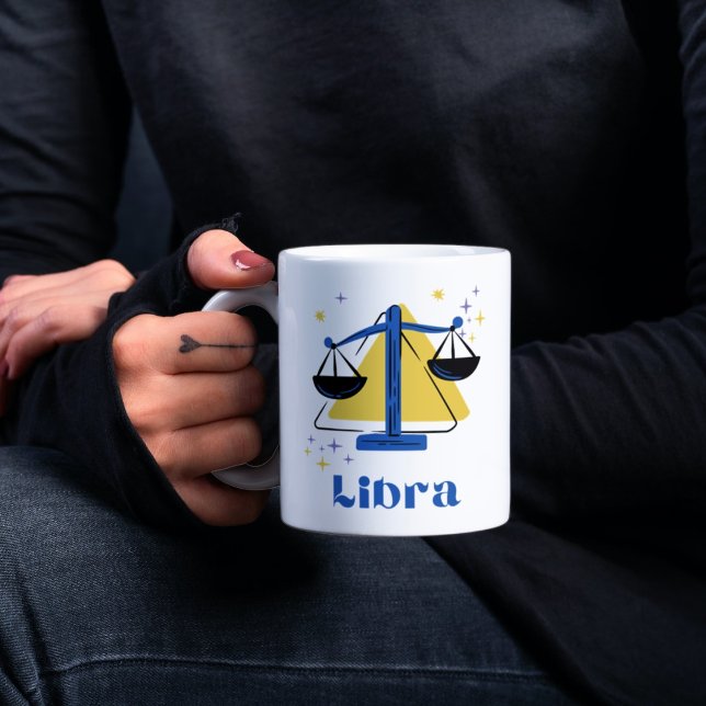 Zodiac | Libra Star Sign Illustration Coffee Mug (Libra | Zodiac | Horoscope | Star Sign Illustration)