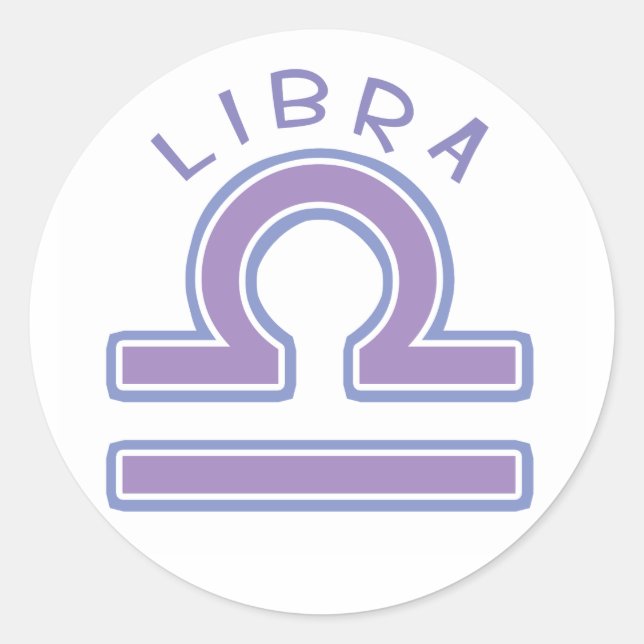 Zodiac Libra stickers (Front)