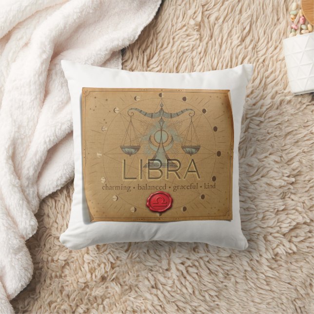 Zodiac - Libra - Throw Pillow (Blanket)