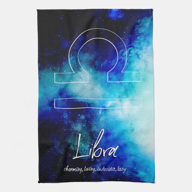 Zodiac : Libra Traits Kitchen Towel (Vertical)