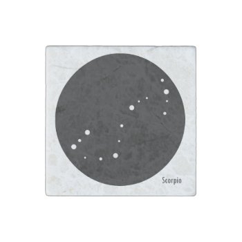 Zodiac Magnet (scorpio) Stone Magnet by TheInkSloth at Zazzle