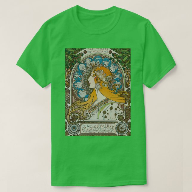 Zodiac Mucha 1896 T-Shirt (Design Front)