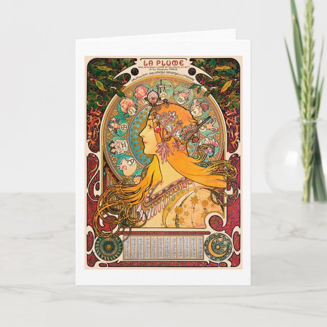 Zodiac, Mucha Card (Front)