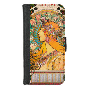 Zodiac, Mucha iPhone 8/7 Wallet Case