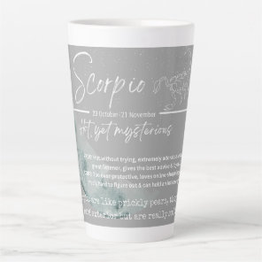 Zodiac mug- scorpio latte mug