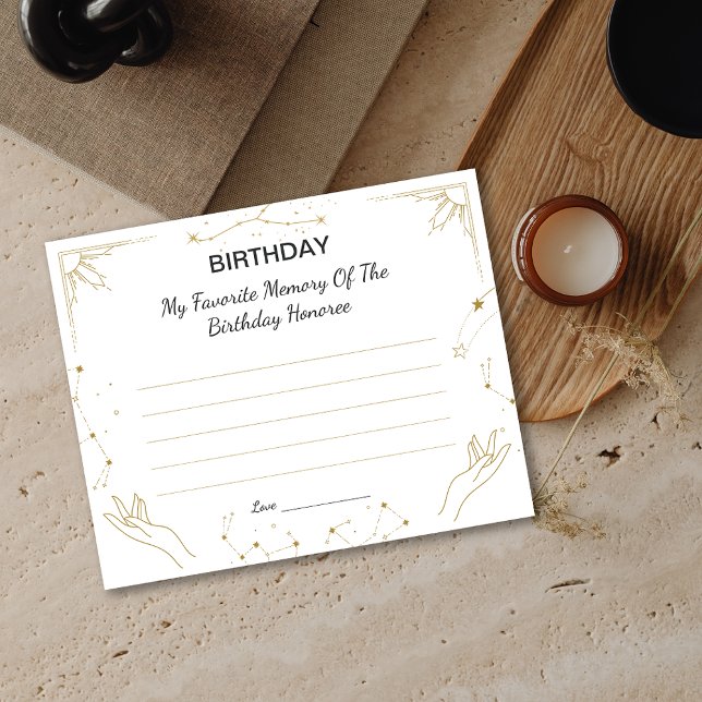 Zodiac My Favorite Memory Of The Birthday Honoree  (Zodiac My Favorite Memory Of The Birthday Honoree )