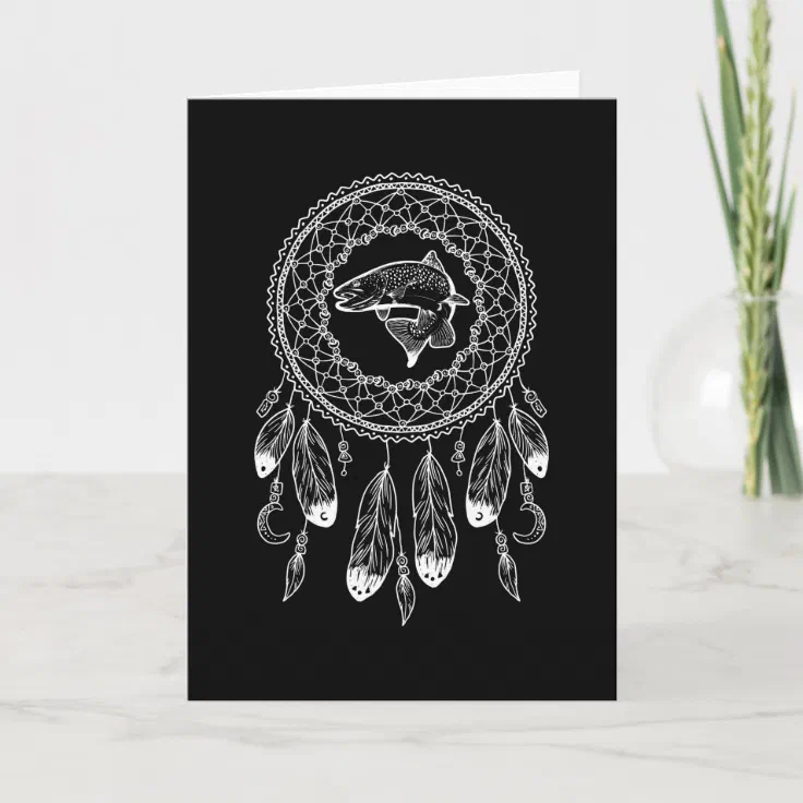 Zodiac Native American Salmon Card Zazzle