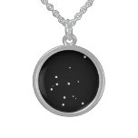 Zodiac Necklace: Aquarius Sterling Silver Necklace at Zazzle