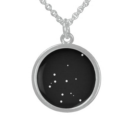 Zodiac Necklace: Aquarius Sterling Silver Necklace