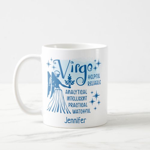 Zodiac Personalized Virgo Traits Horoscope Coffee Mug