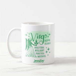 Zodiac Personalized Virgo Traits Horoscope Coffee Mug