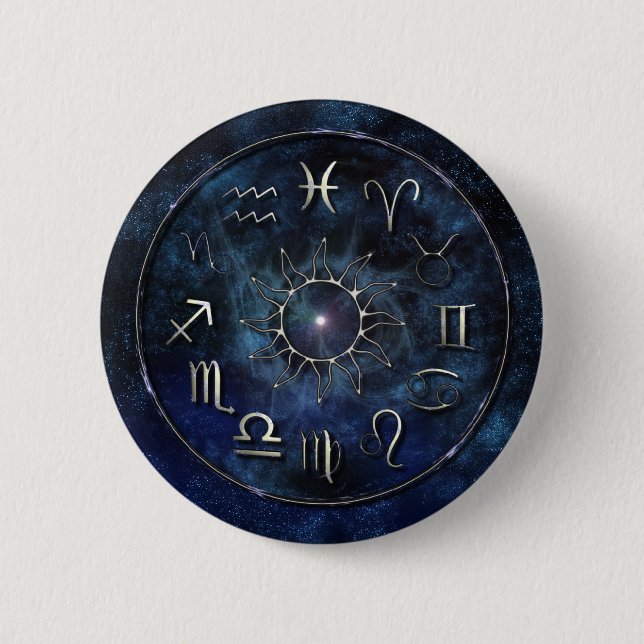 Zodiac Pinback Button (Front)