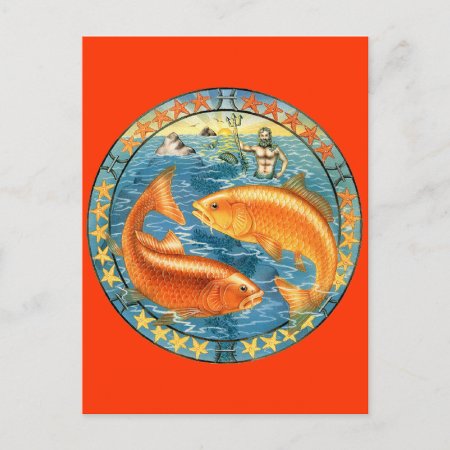 Zodiac Pisces - Customize It! Postcard