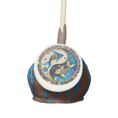 Zodiac _ Pisces Fish Yin and Yang Cake Pops