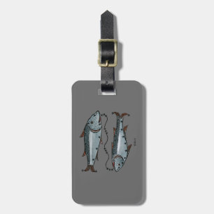 Zodiac: Pisces In Color Luggage Tag