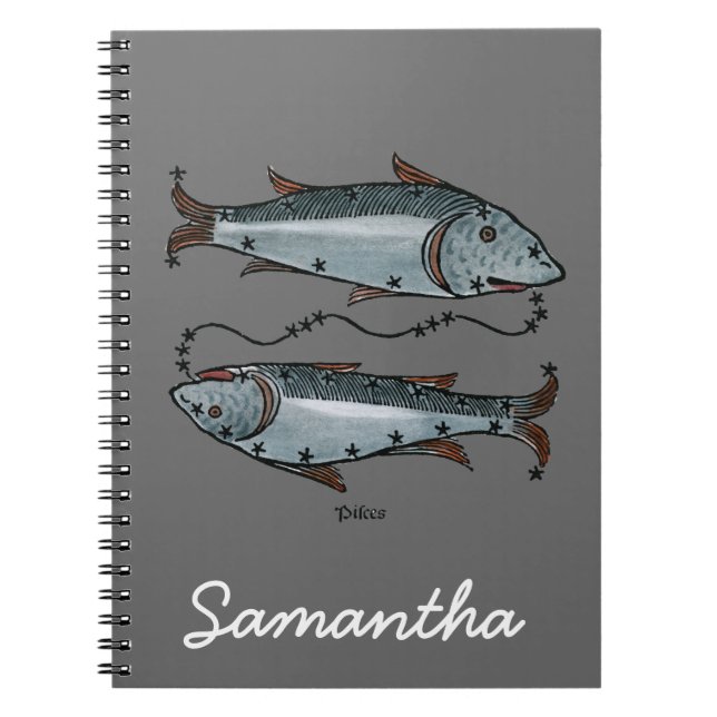 Zodiac: Pisces In Color Notebook (Front)