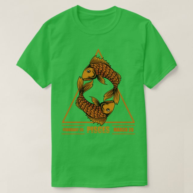 Zodiac Pisces T-Shirt (Design Front)