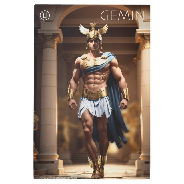 Zodiac Power: Gemini Metal Print (Front)