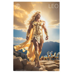 Zodiac Power: Leo Metal Print