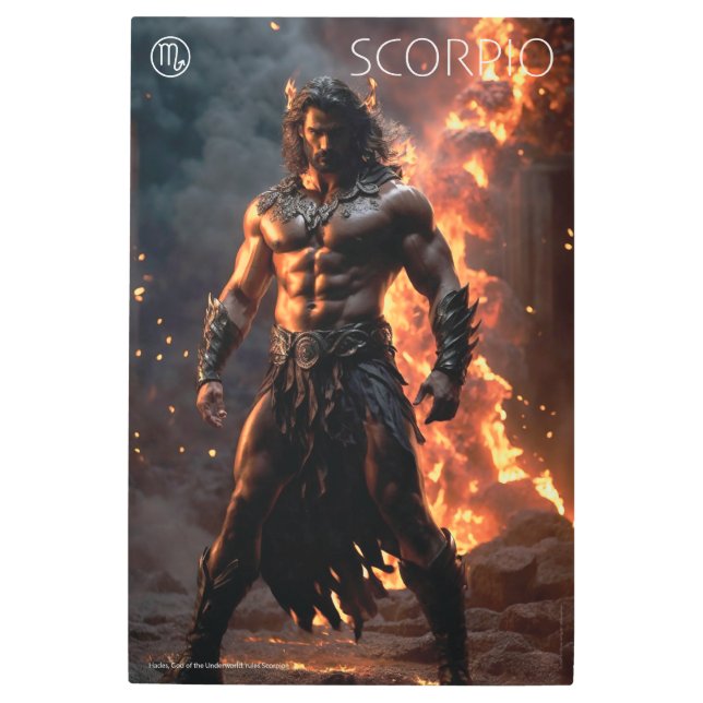 Zodiac Power: Scorpio Metal Print (Front)
