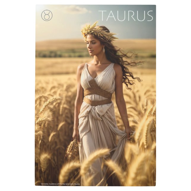 Zodiac Power: Taurus Metal Print (Front)