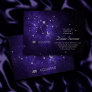 Zodiac Purple Aquarius | Astrology Horoscope Invitation