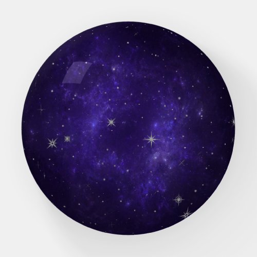 Zodiac Purple Stars  Cosmic Astrology Horoscope Paperweight