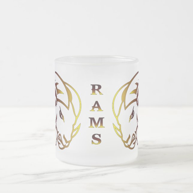 Zodiac Ram Glass Mug (Center)