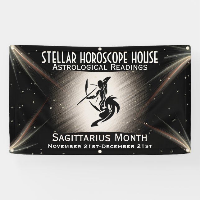 Zodiac Sagittarius Banner (Horizontal)