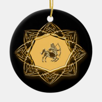 Zodiac Sagittarius - Customize It! Ceramic Ornament by allzodiac at Zazzle