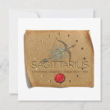 ZODIAC - Sagittarius - Personalized Notecard
