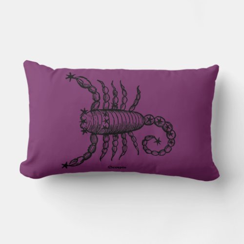 Zodiac Scorpio 1482 Lumbar Pillow