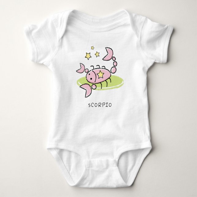 Zodiac Scorpio Baby Bodysuit (Front)