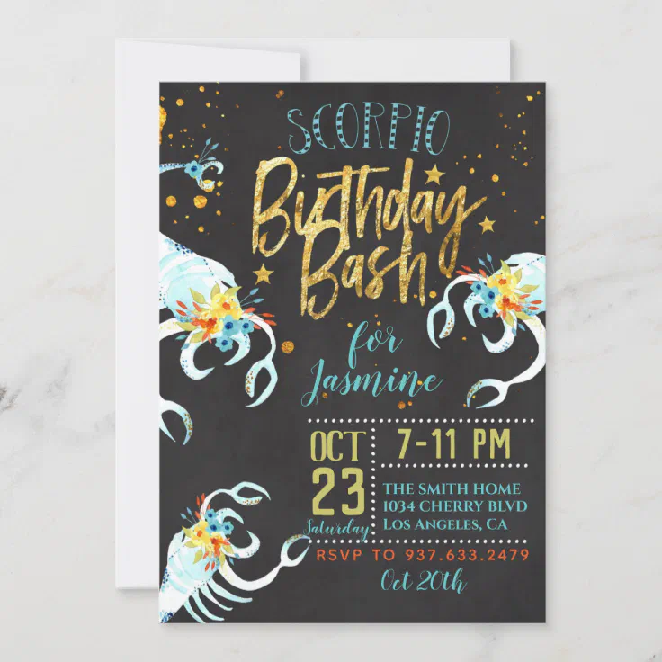 scorpio birthday