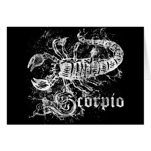 Zodiac Scorpio Cards (Front Horizontal)