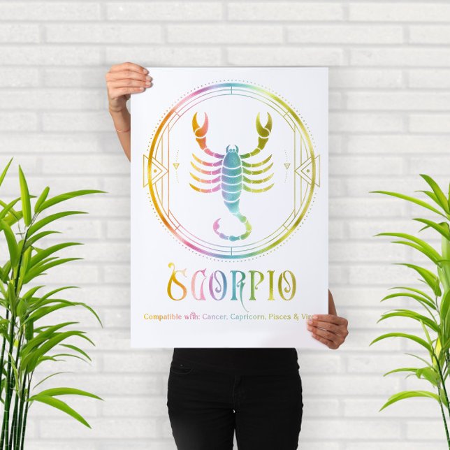 Zodiac Scorpio Compatibility Design Poster (Creator Uploaded)