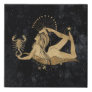Zodiac Scorpio | Cosmic Gold and Black Astrology Faux Canvas Print
