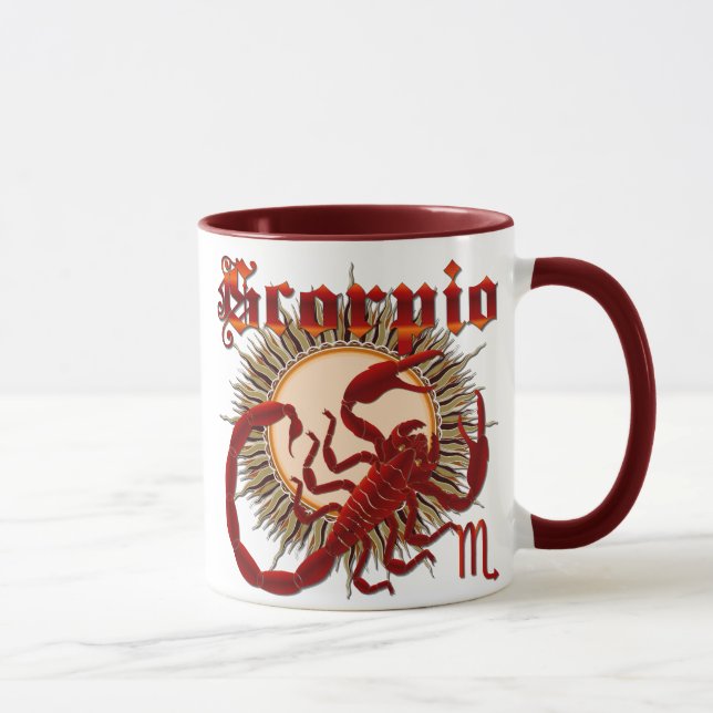 Zodiac Scorpio-Design-1 Mug (Right)