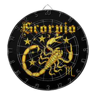 Zodiac Scorpio-Design-1 View Below Hints Dart Board