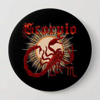 Zodiac Scorpio-Design-1 View Below Hints Pinback Button