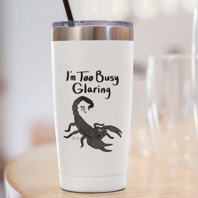 Zodiac Scorpio "I'm too Busy Glaring." Sticker (Creator Uploaded)