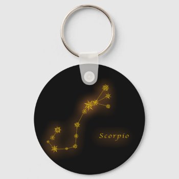 Zodiac - Scorpio Keychain by screenexa at Zazzle