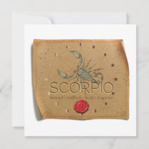 ZODIAC - Scorpio - Personalized Notecard