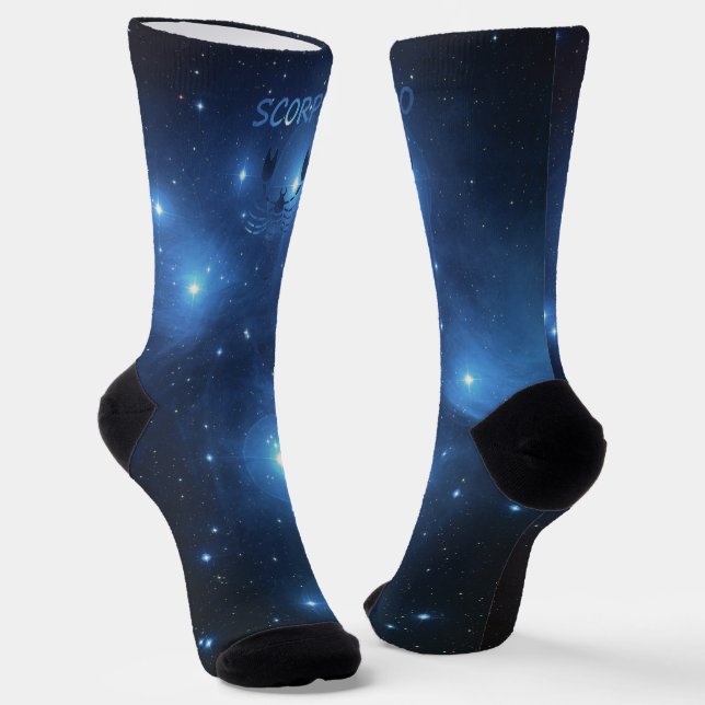 Zodiac Scorpio symbol Socks (Angled)