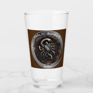 Zodiac Scorpius Scorpio Customize Personal  Glass